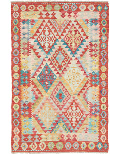 Kilim 99x155 Cm Kilim, Afghanistan, Hand-carded Wool (warp: