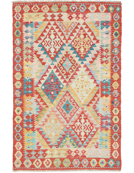 Kilim 99x155 Cm Kilim, Afghanistan, Hand-carded Wool (warp: