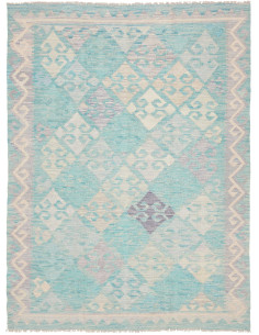 Kilim 152x198 Cm Kilim, Afghanistan, Lana Cardata A Mano