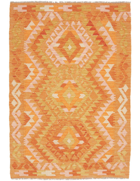 Kilim 101x148 Cm Kilim, Afghanistan, Hand-carded Wool (warp: