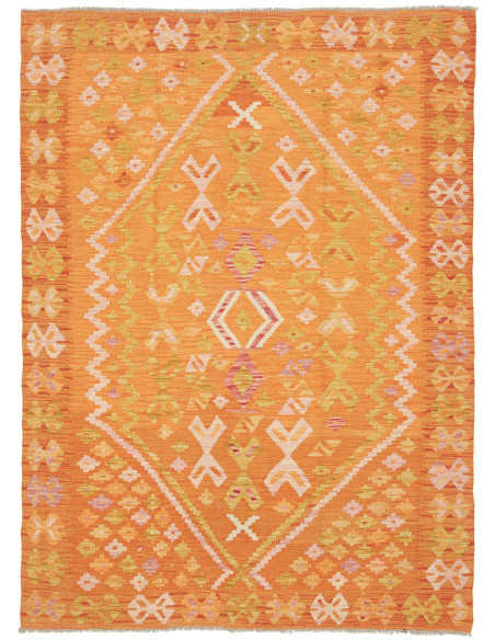 Kilim 129x177 Cm Kilim, Afghanistan, Lana Cardata A Mano,