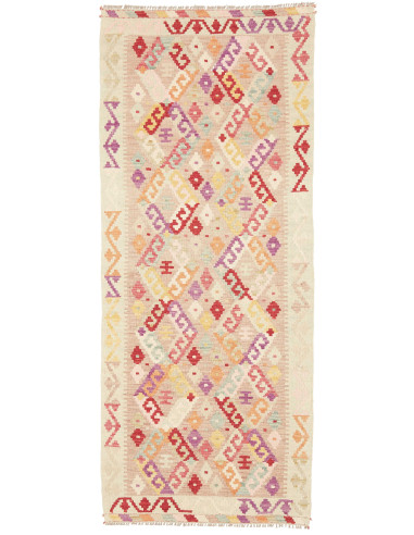 Kilim 79x190 Cm Kilim Afghanistan Hand-carded Wool Cotton