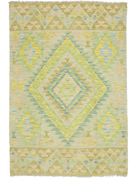 Kilim 101x148 Cm Kilim, Afghanistan, Hand-carded Wool (warp: