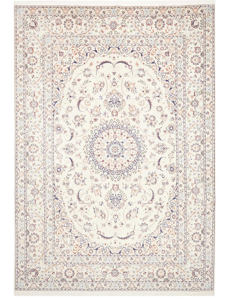 Nain 9la 210x307 Cm Nain 9la, Persia, Lana Cardata A Mano E