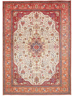 Tabriz 252x346 Cm Tabriz, Persia, Hand-carded Wool (cotton