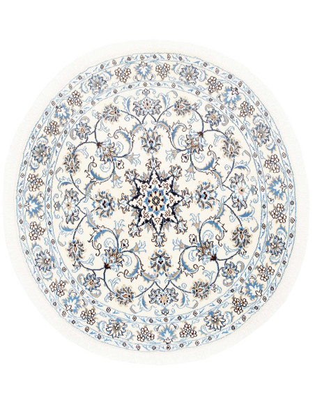 Nain Kashmar 138x146 Cm Nain Kashmar, Persia, Hand-carded