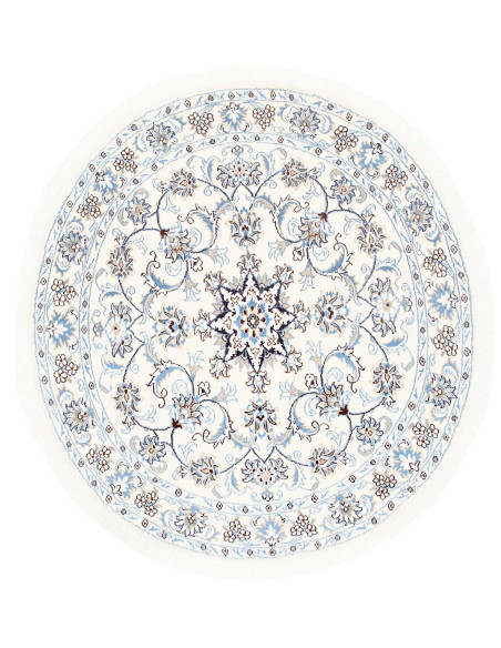 Nain Kashmar 142x145 Cm Nain Kashmar, Persia, Hand-carded