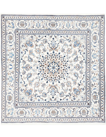 Nain Kashmar 194x200 Cm Nain Kashmar, Persia, Hand-spun Wool