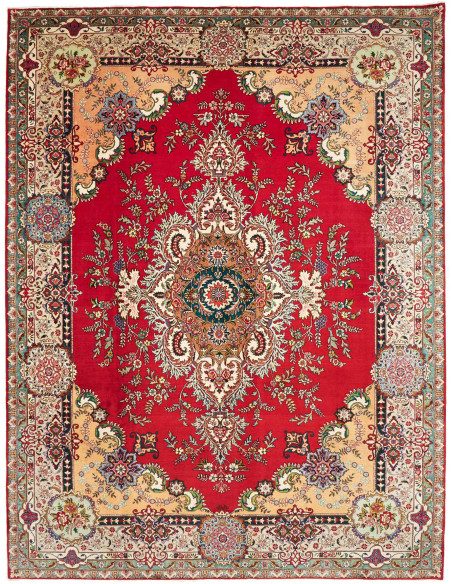 Tabriz 303x397 Cm Tabriz, Persia, Lana Cardata A Mano