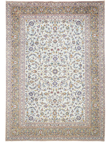 Kashan 300x428 Cm Kashan, Persia, Lana Cardata A Mano