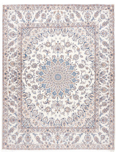 Tappeto Nain Kashmar Persia 250x370 Bianco Pann