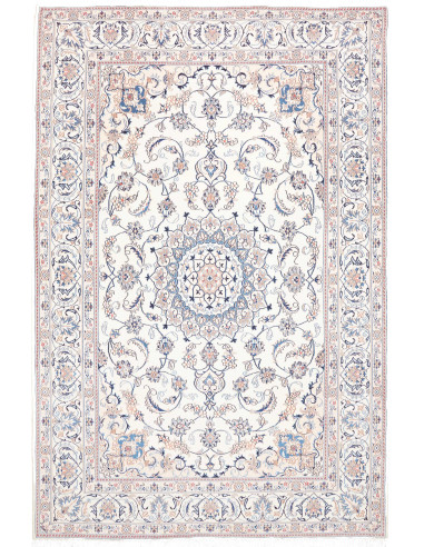 Rug Nain Kashmar Persia 198x300 Ivory Light Blu