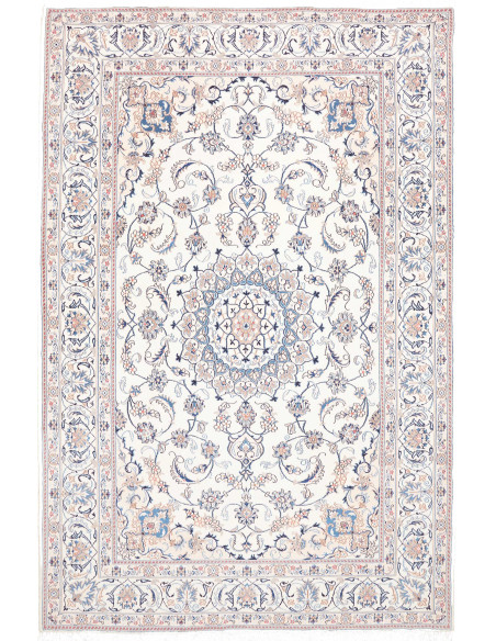 Rug Nain Kashmar Persia 198x300 Ivory Light Blu