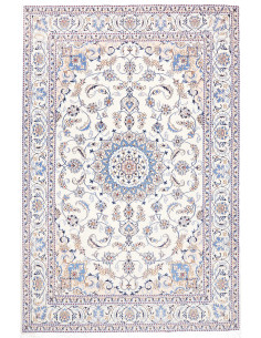 Rug Nain Kashmar Persia 200x303 Ivory Blue
