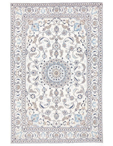 Rug Nain Kashmar Persia 194x292 Cream Blue