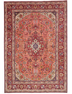 Tappeto Tabriz Persia 206x296 Terracotta Rosso