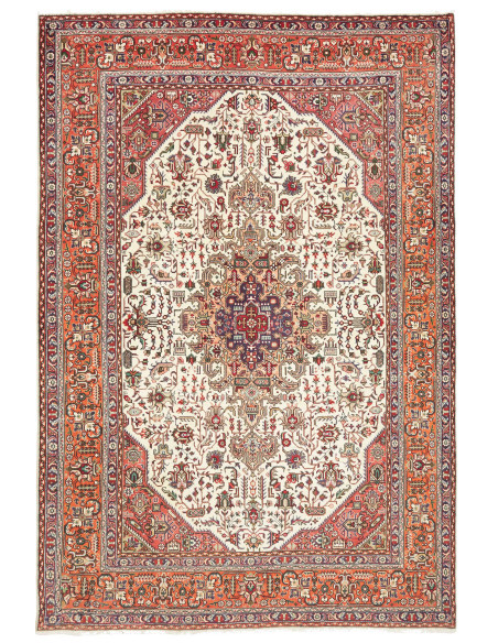 Rug Tabriz Persia 205x300 Cream Terracotta