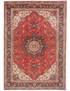Rug Tabriz Persia 207x293 Red Dark Blue
