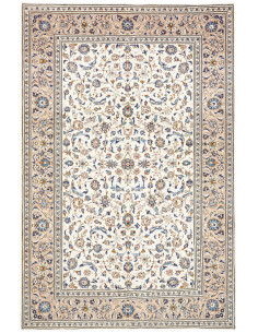 Tappeto Kashan Persia 194x297 Avorio Blu Zaffir