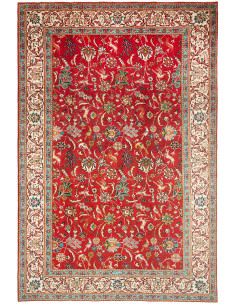 Tappeto Tabriz Persia 227x343 Rosso Crema