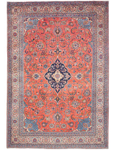 Tappeto Sarough Persia 248x362 Corallo Blu Scur