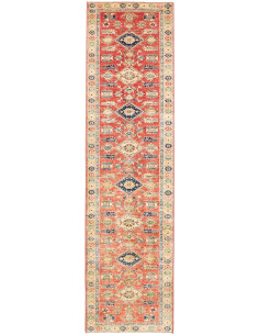 Tappeto Kazak Fine Pakistan 79x307 Rosso Terrac