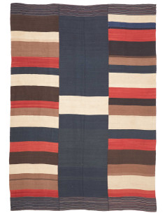 Rug Kilim Vintage Persia 188x274 Navy Blue Crea