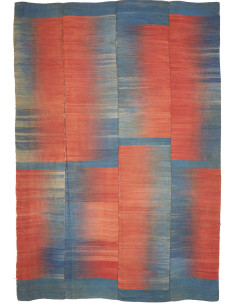 Tappeto Kilim Vintage Persia 260x387 Blu Rosso