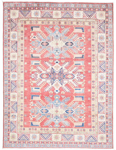 Tappeto Kazak Afghanistan 175x232 Rosso Terraco