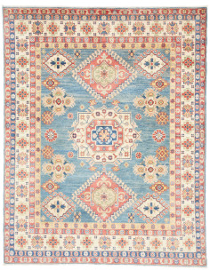Rug Kazak Afghanistan 150x196 Sky Blue Cream