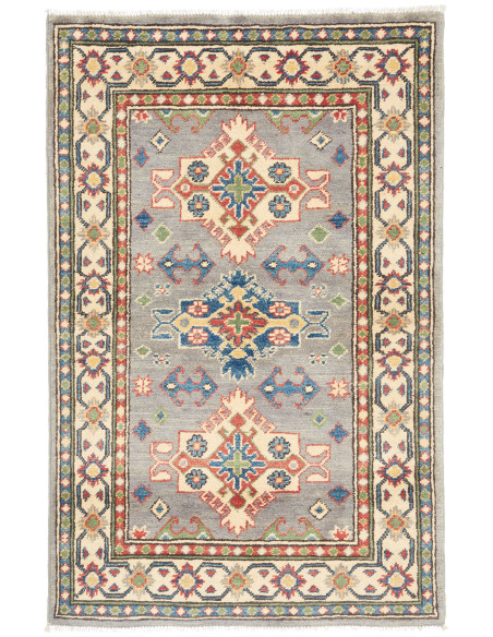 Rug Kazak Co 80x123 Grey-blue Cream