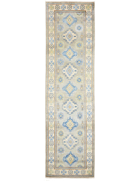 Rug Kazak Co 83x311 Grey Blue
