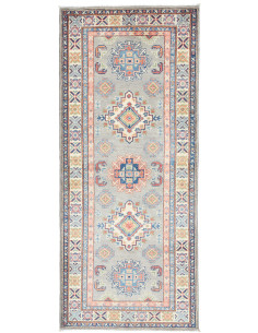 Tappeto Kazak Co Afgahnistan 82x198 Grigio Perl