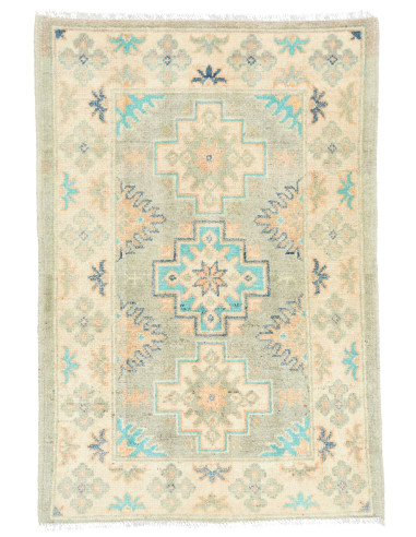 Tappeto Kazak Co Afgahnistan 62x93 Beige Verde