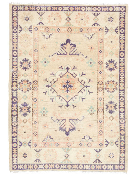 Rug Kazak Co 85x123 Cream With Lavender Peach
