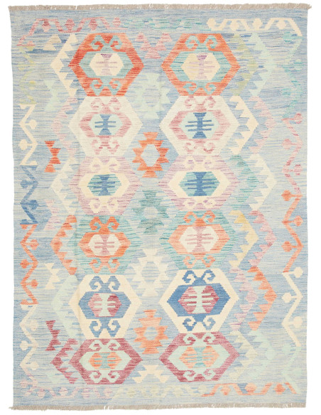 Tappeto Killim Afgahnistan 133x174 Azzurro Ciel