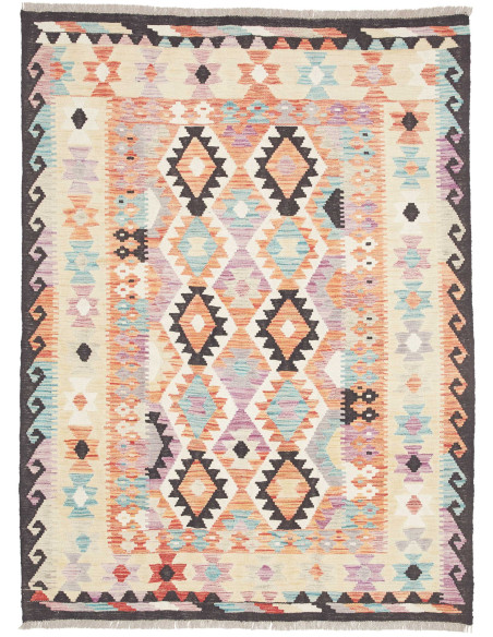 Rug Killim 131x177 Multicolor With Predominant