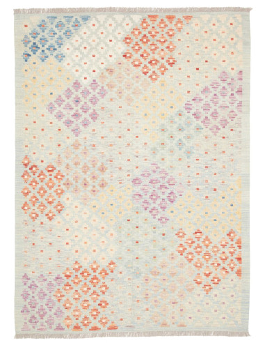 Rug Killim 127x175 Pastel Blue Multicolor