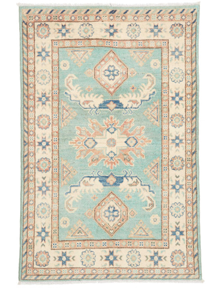Rug Kazak Co 82x126 Aqua Cream