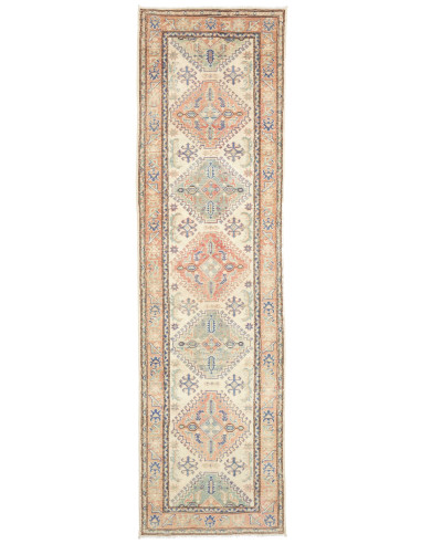Rug Kazak Co 82x296 Beige With Multicolor Accen