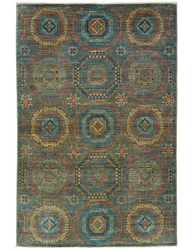 Mamlouk 121x186 Cm Mamlouk, Pakistan, Lana Cardata A Mano