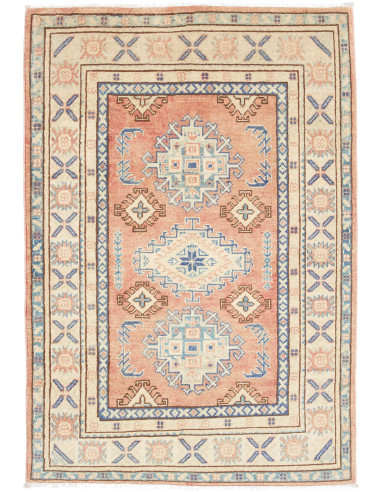 Rug Kazak Co 100x147 Terracotta Blue