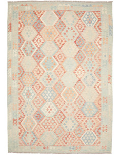 Rug Killim 240x348 Soft Blue Terracotta