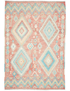 Rug Kilim Afghanistan 204x299 Terracotta Pink S