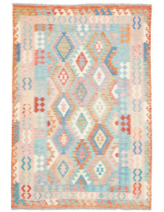 Tappeto Kilim Afghanistan 170x250 Azzurro Paste