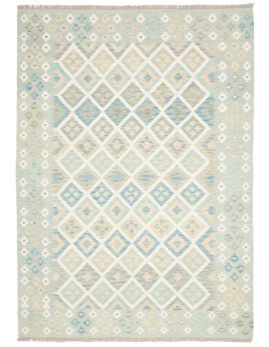 Rug Kilim Afghanistan 174x244 Aqua Light Blue