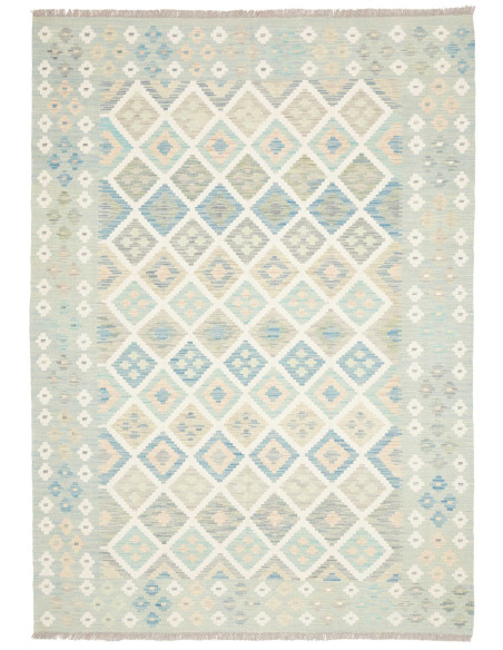Rug Kilim Afghanistan 174x244 Aqua Light Blue