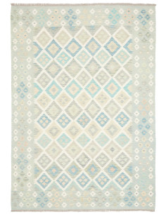 Tappeto Kilim Afghanistan 173x242 Blu-verde Chi