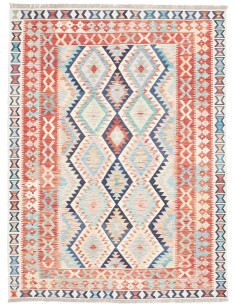 Rug Kilim Afghanistan 153x206 Coral Terracotta
