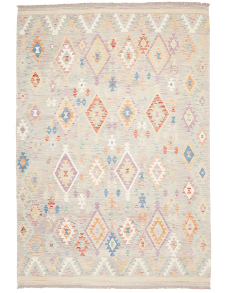 Rug Kilim Afghanistan 203x294 Greige Lavender